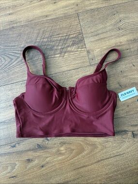 Old Navy Burgundy Longline Underwire Bralette